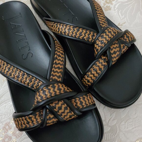 Eric Javits Notti Straw Braid Knot Sandals Size 8.5 - Picture 8 of 11